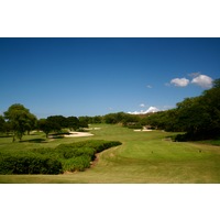 The 15th hole on the Gold Course at Wailea Golf Club is an uphill par 5.